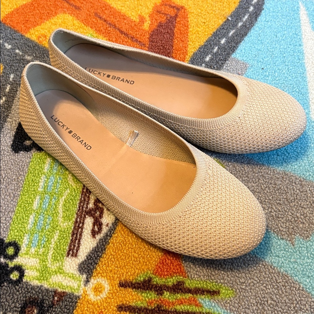 Tan LP Erin Ballet lucky brand flats